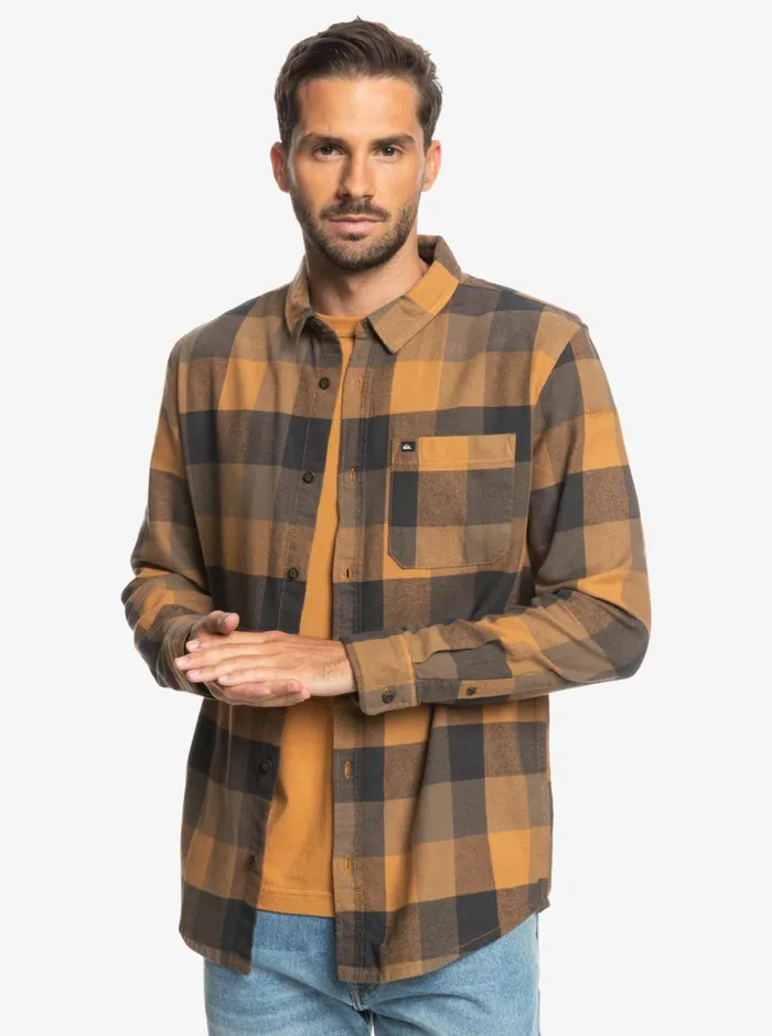 Men Quiksilver Shirts and Polos Motherfly Long Sleeve Flannel Shirt Brown Sugar Motherfly Men Quiksilver Shirts and Polos Motherfly Long Sleeve Flannel Shirt Brown Sugar Motherfly