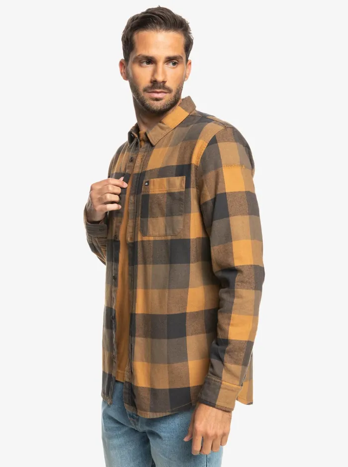 Men Quiksilver Shirts and Polos Motherfly Long Sleeve Flannel Shirt Brown Sugar Motherfly Men Quiksilver Shirts and Polos Motherfly Long Sleeve Flannel Shirt Brown Sugar Motherfly