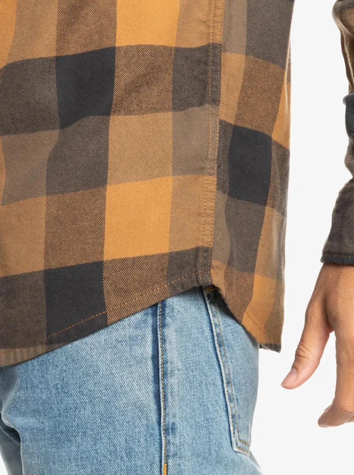Men Quiksilver Shirts and Polos Motherfly Long Sleeve Flannel Shirt Brown Sugar Motherfly Men Quiksilver Shirts and Polos Motherfly Long Sleeve Flannel Shirt Brown Sugar Motherfly