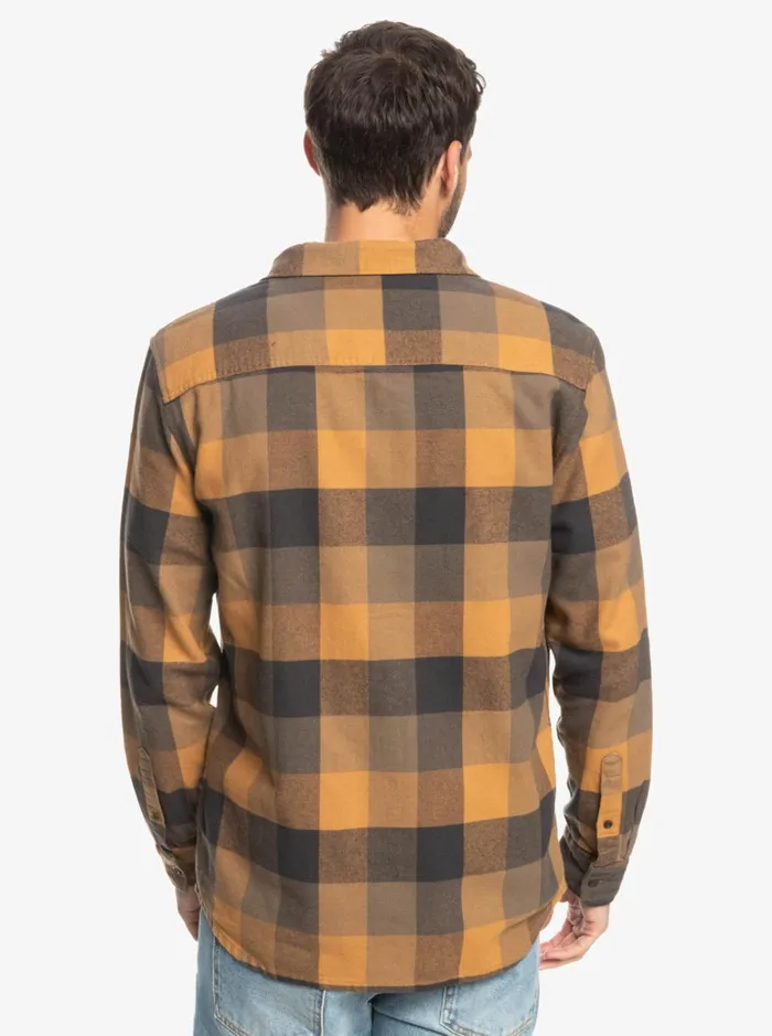 Men Quiksilver Shirts and Polos Motherfly Long Sleeve Flannel Shirt Brown Sugar Motherfly Men Quiksilver Shirts and Polos Motherfly Long Sleeve Flannel Shirt Brown Sugar Motherfly