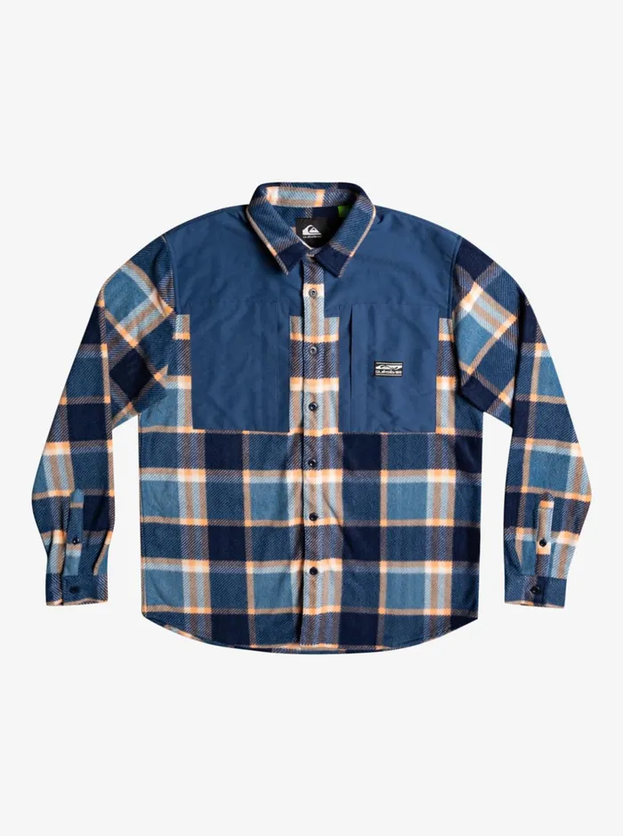 Men Quiksilver Shirts and Polos North Seas Long Sleeve Flannel Shirt Insignia Blue 2 North Seas Men Quiksilver Shirts and Polos North Seas Long Sleeve Flannel Shirt Insignia Blue 2 North Seas