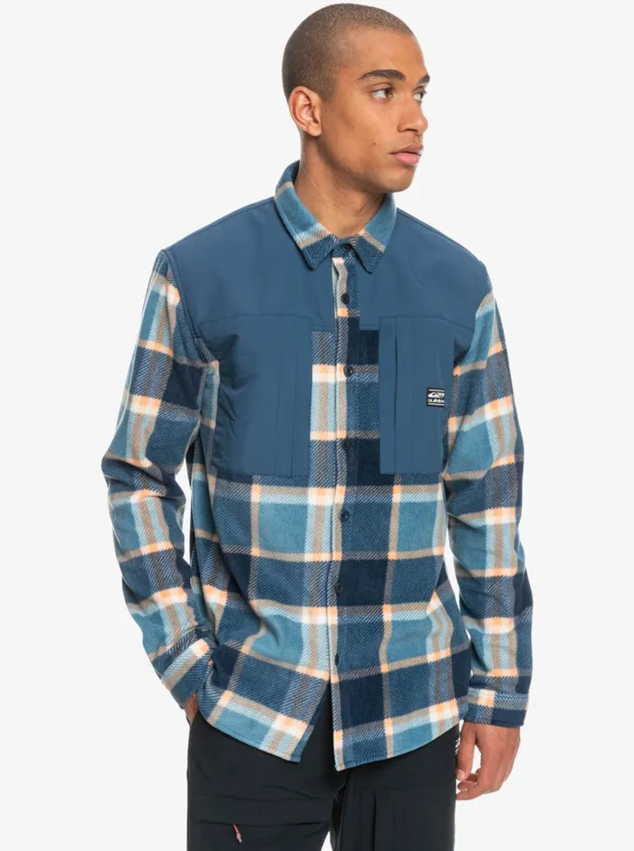 Men Quiksilver Shirts and Polos North Seas Long Sleeve Flannel Shirt Insignia Blue 2 North Seas Men Quiksilver Shirts and Polos North Seas Long Sleeve Flannel Shirt Insignia Blue 2 North Seas