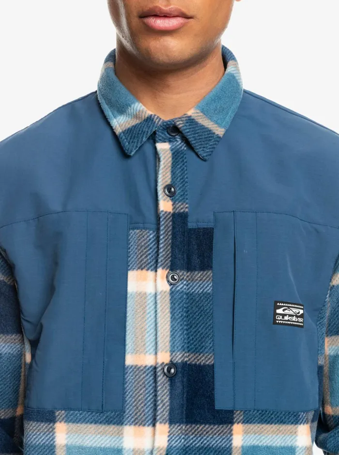 Men Quiksilver Shirts and Polos North Seas Long Sleeve Flannel Shirt Insignia Blue 2 North Seas Men Quiksilver Shirts and Polos North Seas Long Sleeve Flannel Shirt Insignia Blue 2 North Seas