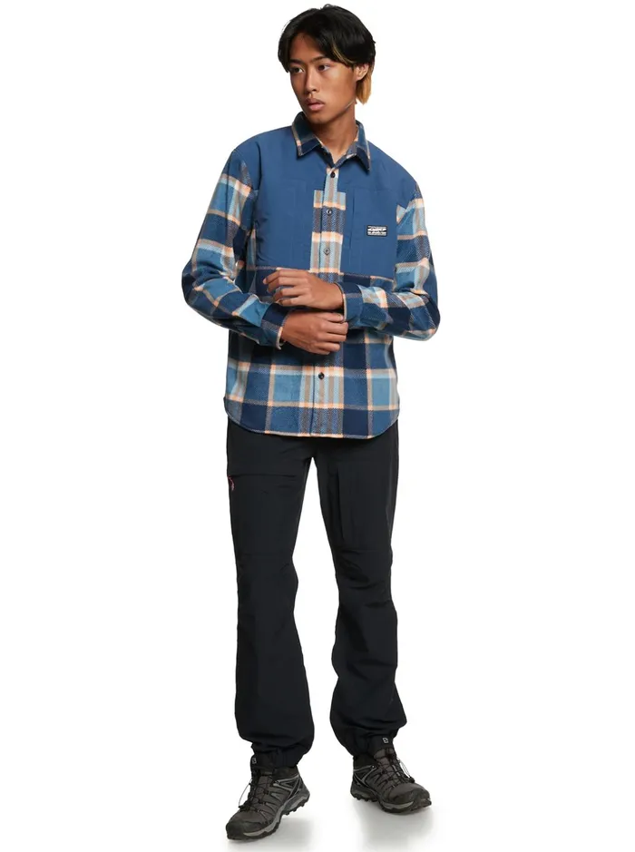 Men Quiksilver Shirts and Polos North Seas Long Sleeve Flannel Shirt Insignia Blue 2 North Seas Men Quiksilver Shirts and Polos North Seas Long Sleeve Flannel Shirt Insignia Blue 2 North Seas