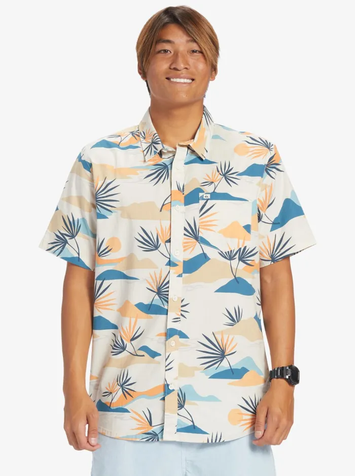 Men Quiksilver Shirts and Polos Slow Dazed Short Sleeve Shirt Birch Slow Daze Ss Men Quiksilver Shirts and Polos Slow Dazed Short Sleeve Shirt Birch Slow Daze Ss