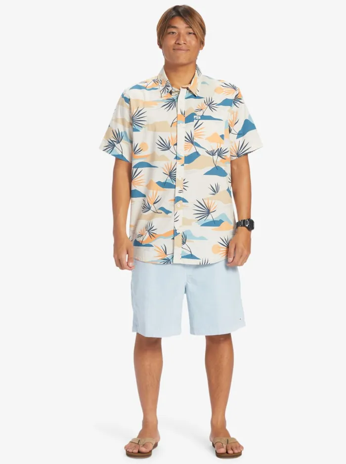 Men Quiksilver Shirts and Polos Slow Dazed Short Sleeve Shirt Birch Slow Daze Ss Men Quiksilver Shirts and Polos Slow Dazed Short Sleeve Shirt Birch Slow Daze Ss