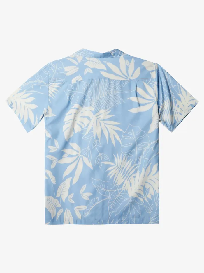 Men Quiksilver Shirts and Polos Waterman Last Island Short Sleeve Shirt Dusk Blue Last Island Men Quiksilver Shirts and Polos Waterman Last Island Short Sleeve Shirt Dusk Blue Last Island