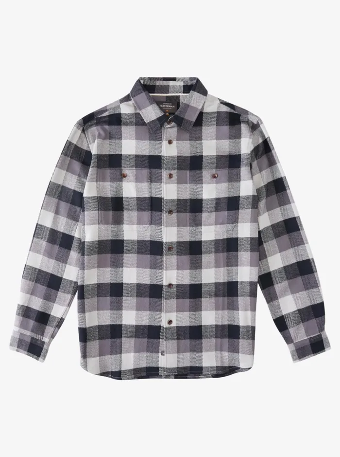 Men Quiksilver Shirts and Polos Waterman Sea Breeze Long Sleeve Flannel Shirt Black Seabreeze Men Quiksilver Shirts and Polos Waterman Sea Breeze Long Sleeve Flannel Shirt Black Seabreeze