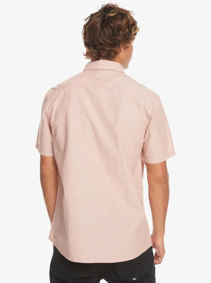 Men Quiksilver Shirts and Polos Winfall Short Sleeve Shirt Baked Clay Men Quiksilver Shirts and Polos Winfall Short Sleeve Shirt Baked Clay