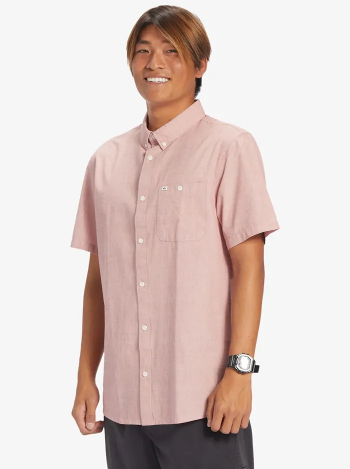 Men Quiksilver Shirts and Polos Winfall Short Sleeve Shirt Red Ochre Men Quiksilver Shirts and Polos Winfall Short Sleeve Shirt Red Ochre
