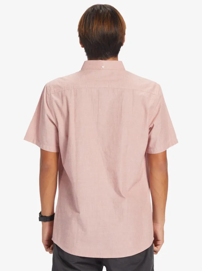 Men Quiksilver Shirts and Polos Winfall Short Sleeve Shirt Red Ochre Men Quiksilver Shirts and Polos Winfall Short Sleeve Shirt Red Ochre