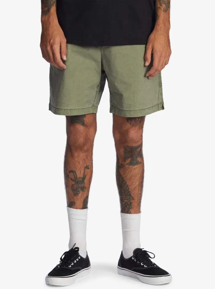 Men Quiksilver Shorts and Amphibians Taxer 17034 Elastic Waist Shorts Four Leaf Clover Men Quiksilver Shorts and Amphibians Taxer 17034 Elastic Waist Shorts Four Leaf Clover