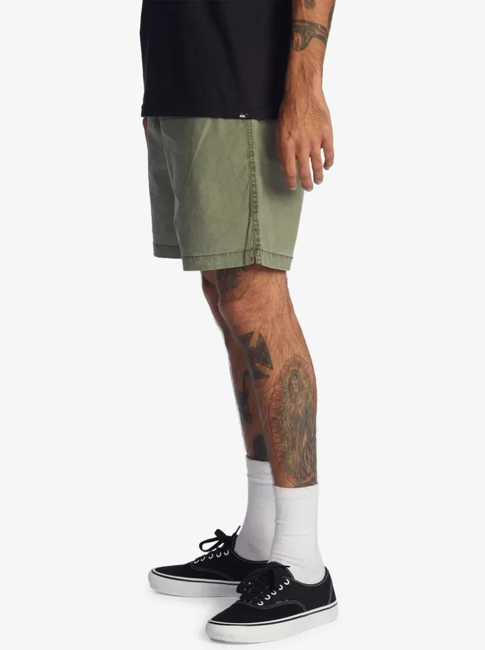 Men Quiksilver Shorts and Amphibians Taxer 17034 Elastic Waist Shorts Four Leaf Clover Men Quiksilver Shorts and Amphibians Taxer 17034 Elastic Waist Shorts Four Leaf Clover