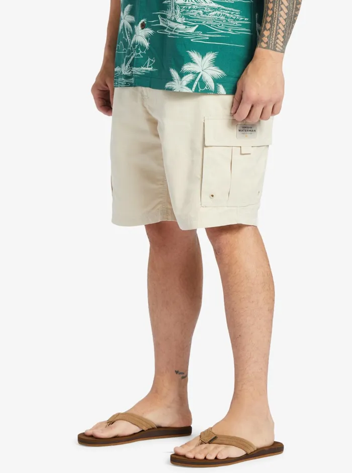 Men Quiksilver Shorts and Amphibians Waterman Maldive Atoll Cargo 20034 Shorts Brown Rice Men Quiksilver Shorts and Amphibians Waterman Maldive Atoll Cargo 20034 Shorts Brown Rice