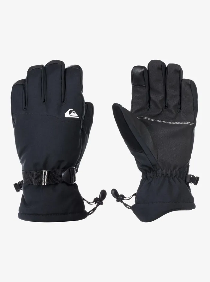 Men Quiksilver Snow Accessories Mission Insulated SkiSnowboard Gloves True Black