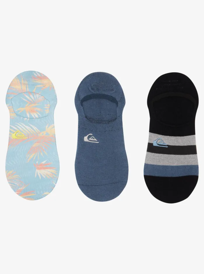Men Quiksilver Socks and Underwear Ripped Up 3 Pack No Show Socks Sky Blue Ripped Up Men Quiksilver Socks and Underwear Ripped Up 3 Pack No Show Socks Sky Blue Ripped Up