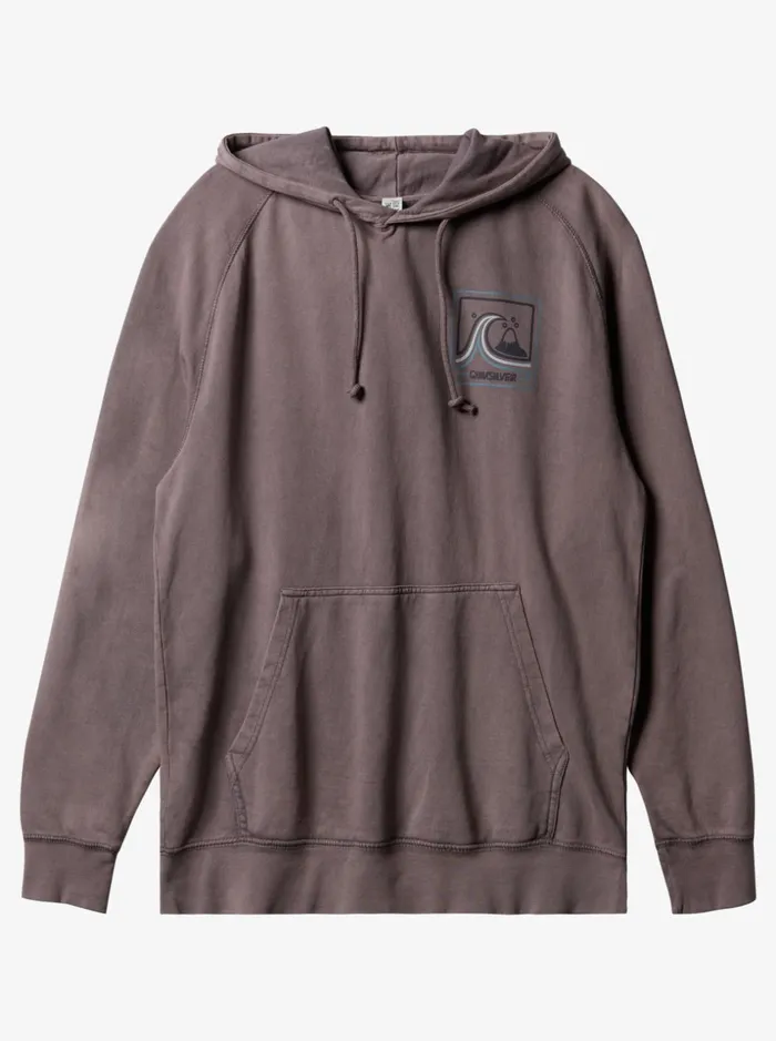 Men Quiksilver Sweatshirts and Hoodies Highway Vagabond Hoodie Zinc