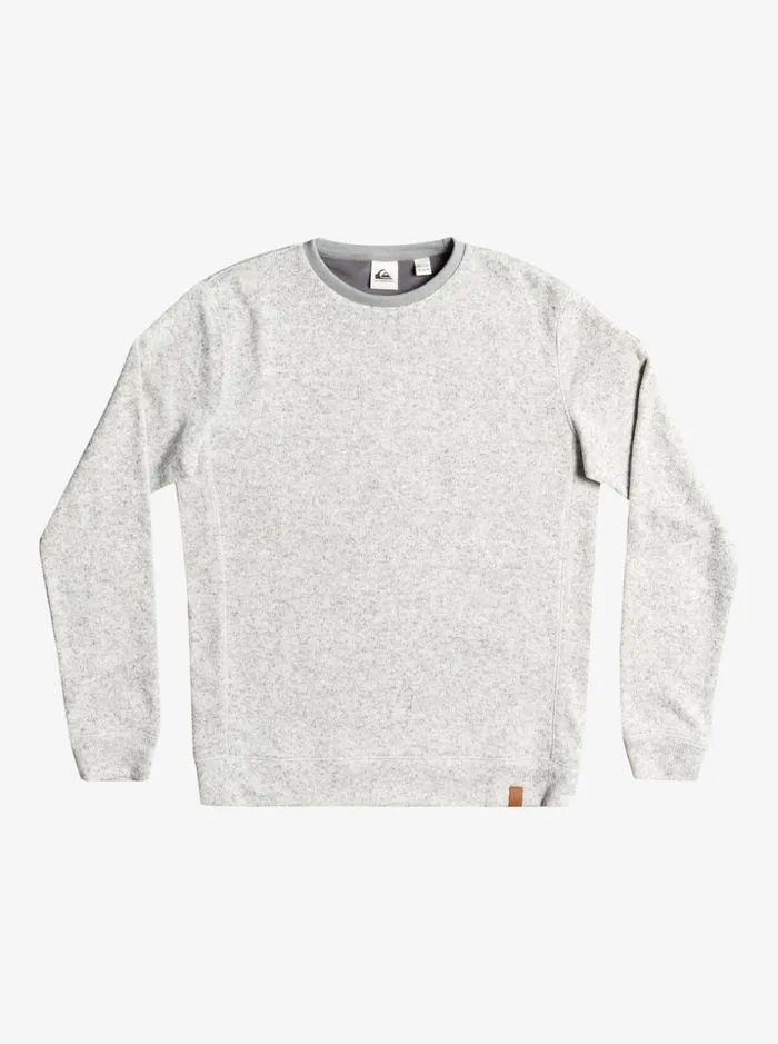 Men Quiksilver Sweatshirts and Hoodies Keller Sweatshirt Light Grey Heather