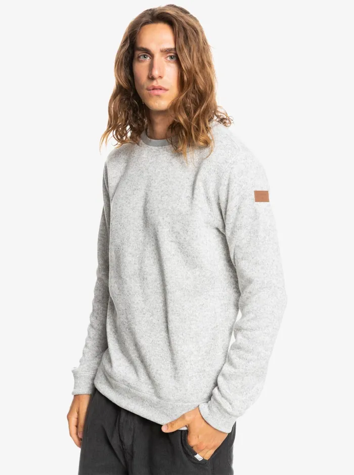 Men Quiksilver Sweatshirts and Hoodies Keller Sweatshirt Light Grey Heather Men Quiksilver Sweatshirts and Hoodies Keller Sweatshirt Light Grey Heather