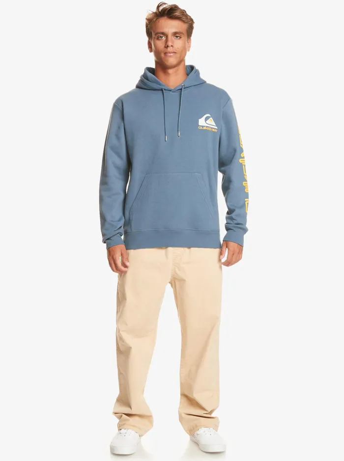 Men Quiksilver Sweatshirts and Hoodies Omni Logo Hoodie Bering Sea Men Quiksilver Sweatshirts and Hoodies Omni Logo Hoodie Bering Sea