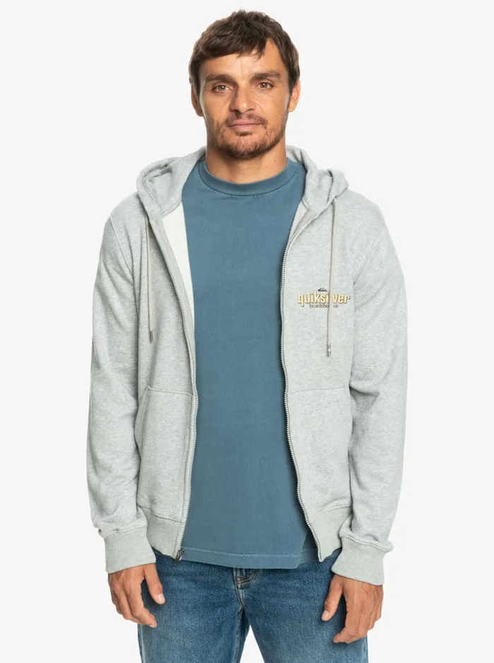 Men Quiksilver Sweatshirts and Hoodies Quik Words ZipUp Hoodie Light Grey Heather Men Quiksilver Sweatshirts and Hoodies Quik Words ZipUp Hoodie Light Grey Heather