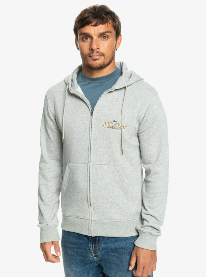 Men Quiksilver Sweatshirts and Hoodies Quik Words ZipUp Hoodie Light Grey Heather Men Quiksilver Sweatshirts and Hoodies Quik Words ZipUp Hoodie Light Grey Heather