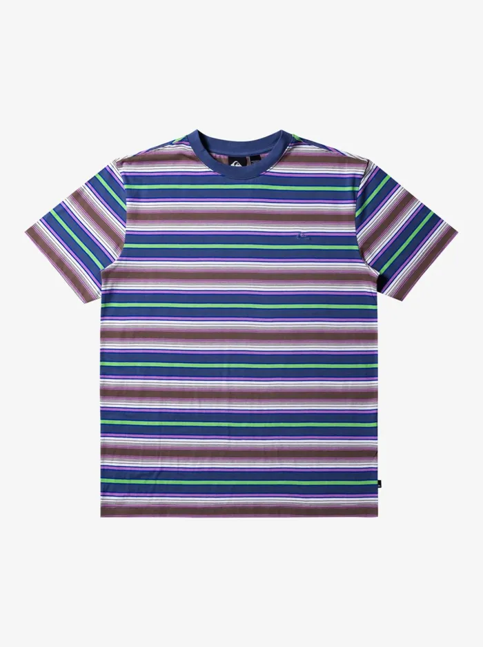Men Quiksilver Tees Geller Stripe TShirt Geller Bering Stripe