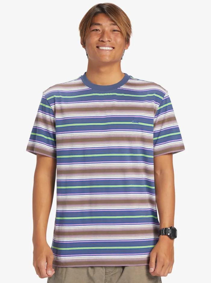 Men Quiksilver Tees Geller Stripe TShirt Geller Bering Stripe Men Quiksilver Tees Geller Stripe TShirt Geller Bering Stripe