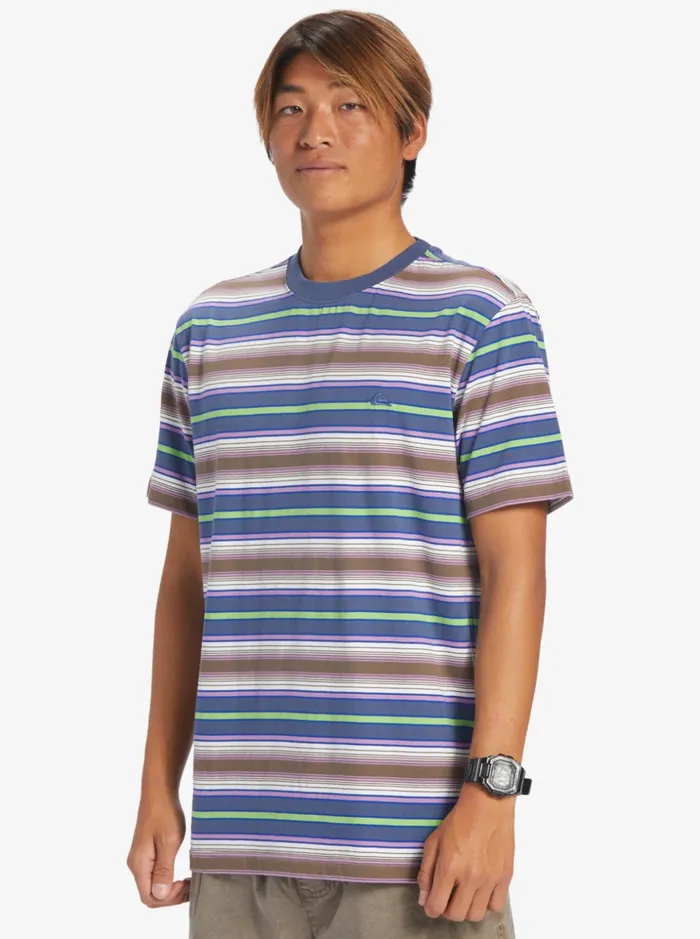 Men Quiksilver Tees Geller Stripe TShirt Geller Bering Stripe Men Quiksilver Tees Geller Stripe TShirt Geller Bering Stripe