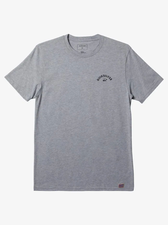 Men Quiksilver Tees Hawaii Razor Tooth TShirt Athletic Heather