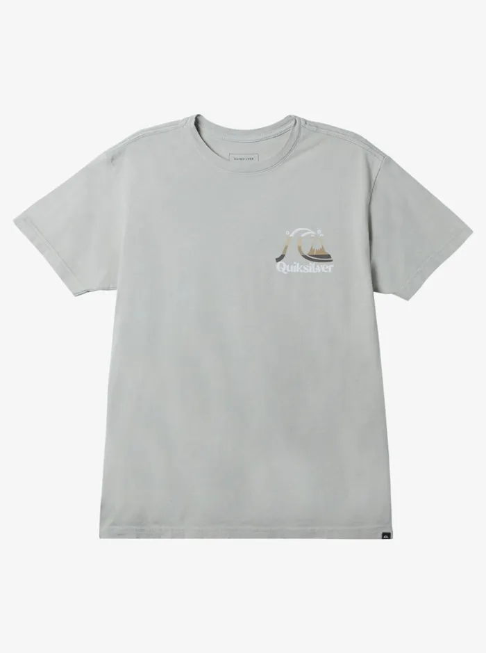 Men Quiksilver Tees Island Time TShirt Desert Sage