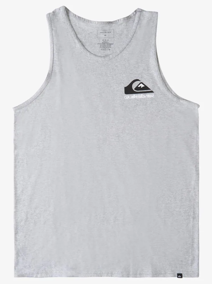 Men Quiksilver Tees Logo Back Tank Athletic Heather