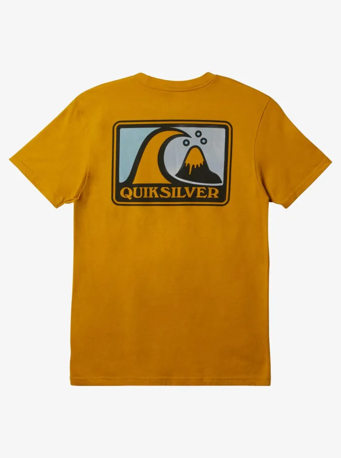 Men Quiksilver Tees Mellow Bubble Mod TShirt Nugget Gold Heather Men Quiksilver Tees Mellow Bubble Mod TShirt Nugget Gold Heather