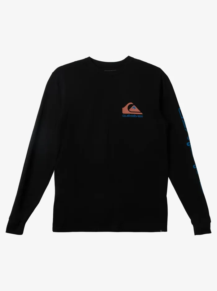 Men Quiksilver Tees Omni Logo Tshirt Black