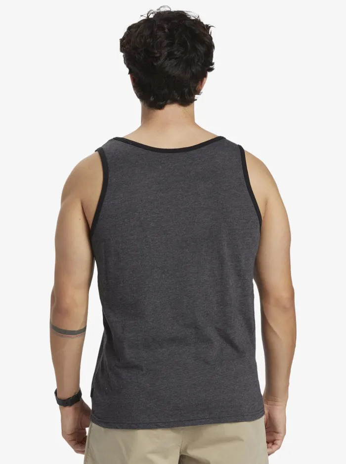 Men Quiksilver Tees Omni Pocket Tank Tshirt Charcoal Heather Men Quiksilver Tees Omni Pocket Tank Tshirt Charcoal Heather