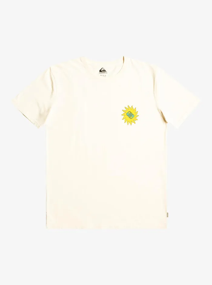 Men Quiksilver Tees Planet Positive TShirt Birch