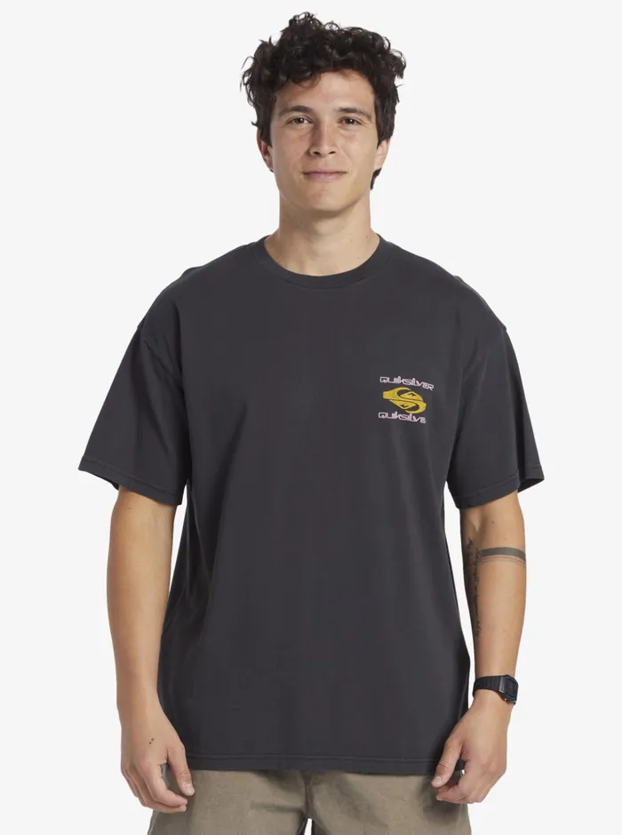 Men Quiksilver Tees Power Trip TShirt Black Men Quiksilver Tees Power Trip TShirt Black