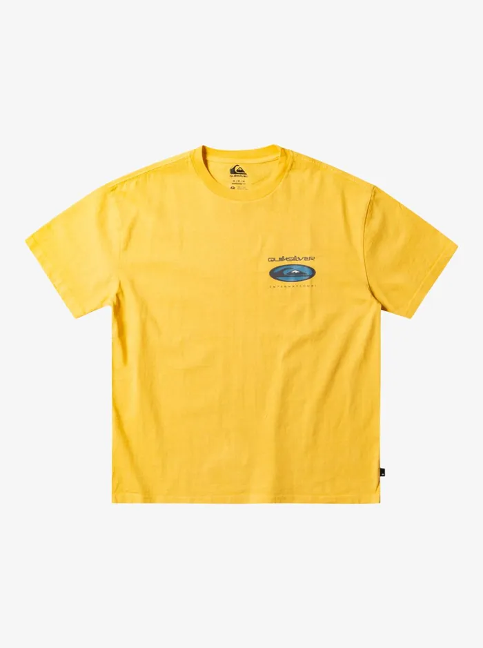 Men Quiksilver Tees Quik International TShirt Yolk Yellow