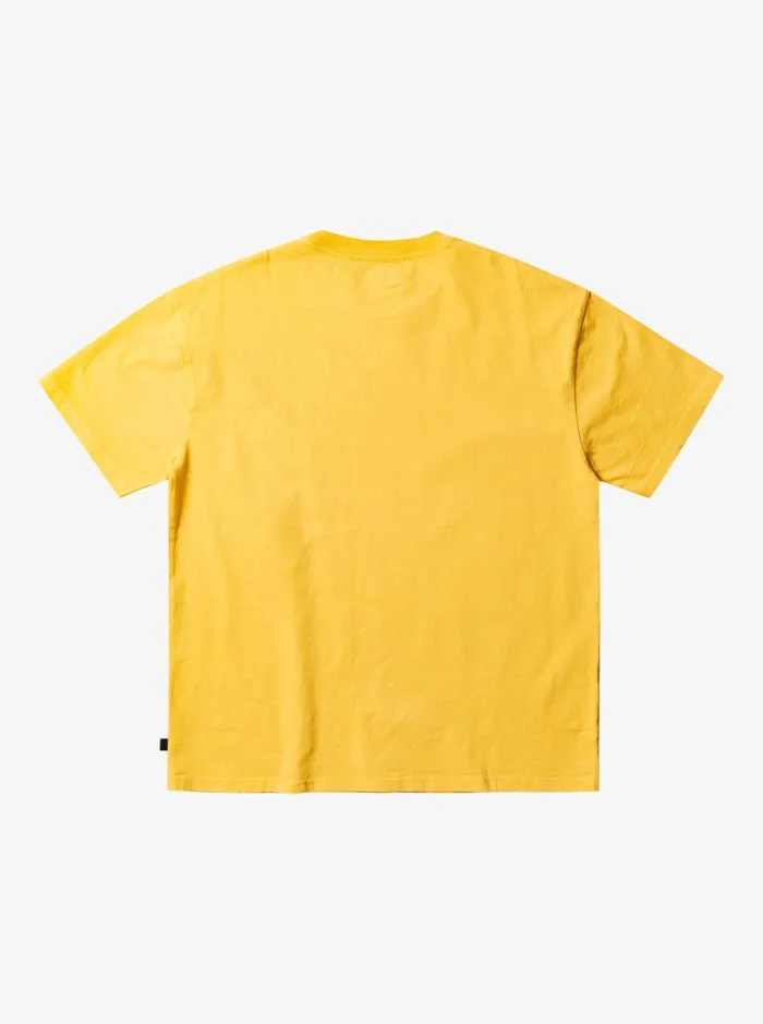 Men Quiksilver Tees Quik International TShirt Yolk Yellow Men Quiksilver Tees Quik International TShirt Yolk Yellow