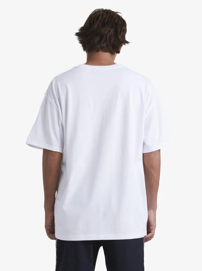 Men Quiksilver Tees Quik X Stab TShirt White Men Quiksilver Tees Quik X Stab TShirt White