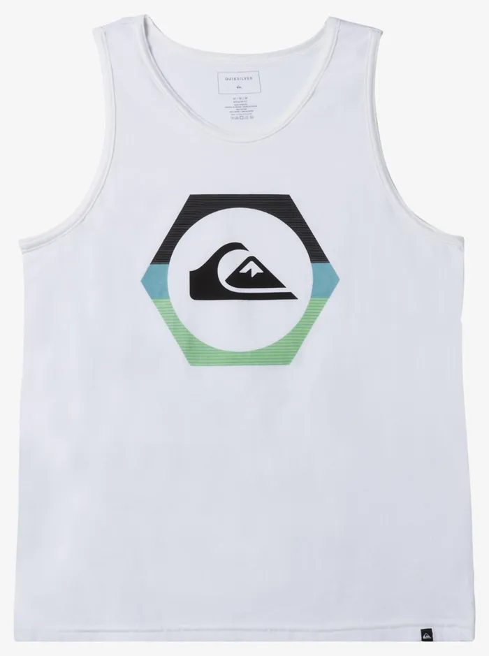 Men Quiksilver Tees Shapeshifter Tank White