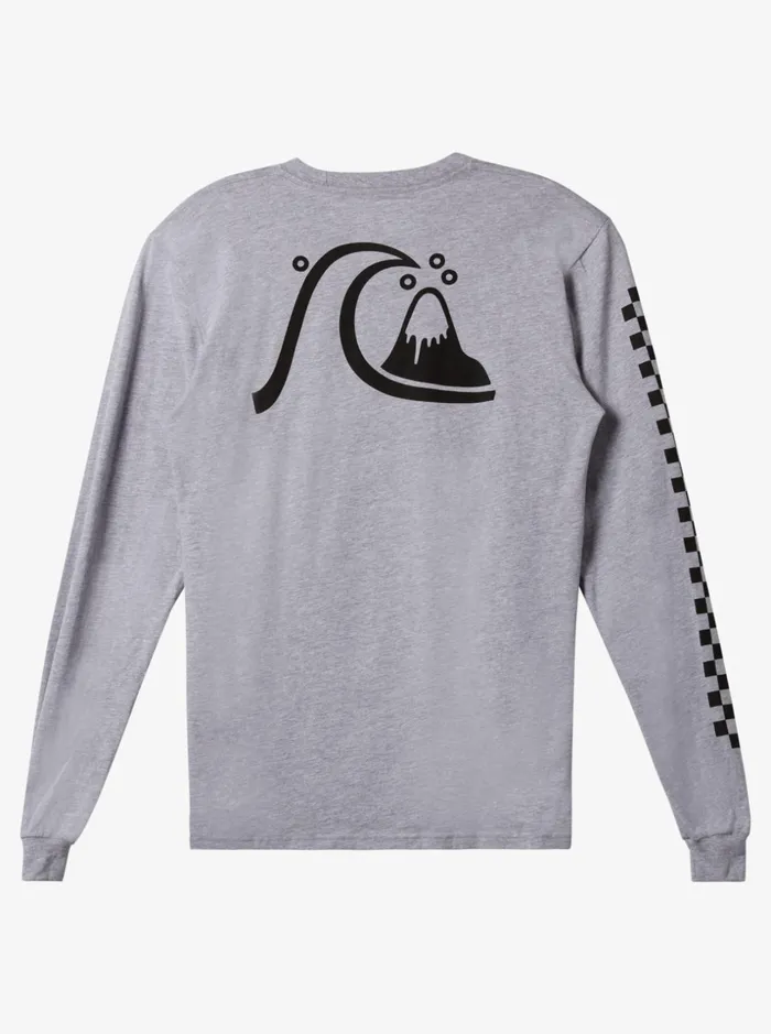 Men Quiksilver Tees The Original Ls Tshirt Athletic Heather Men Quiksilver Tees The Original Ls Tshirt Athletic Heather