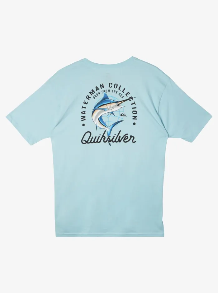 Men Quiksilver Tees Waterman Beauty At Sea TShirt Aquatic Men Quiksilver Tees Waterman Beauty At Sea TShirt Aquatic