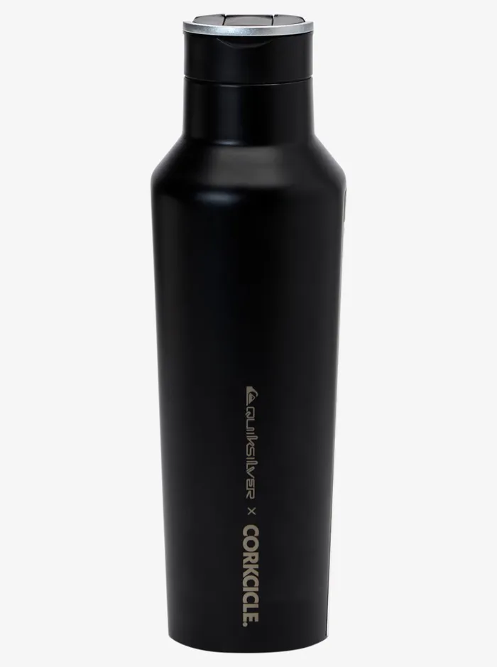 Men Quiksilver Water Bottles Quiksilver X Corkcicle Water Bottle Black Men Quiksilver Water Bottles Quiksilver X Corkcicle Water Bottle Black