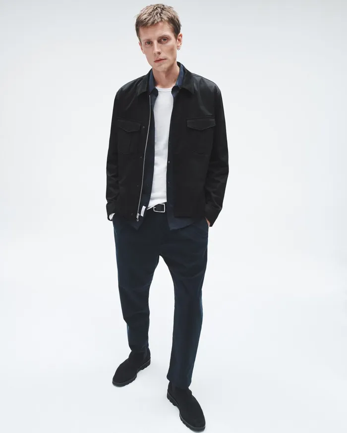 Men Rag and Bone Coats and Jackets Archive Cotton Garage Jacket Black