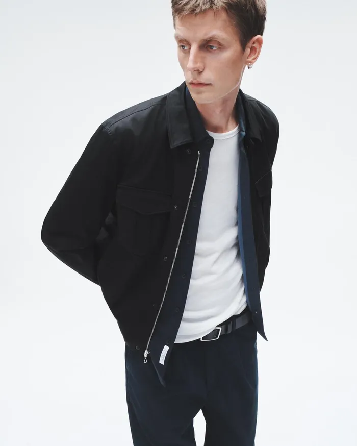 Men Rag and Bone Coats and Jackets Archive Cotton Garage Jacket Black Men Rag and Bone Coats and Jackets Archive Cotton Garage Jacket Black
