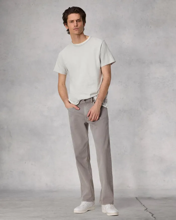 Men Rag and Bone TShirts Classic Flame Tee Light Grey