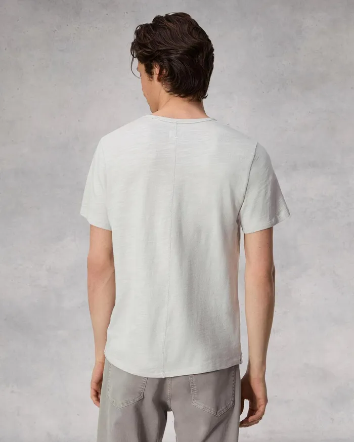 Men Rag and Bone TShirts Classic Flame Tee Light Grey