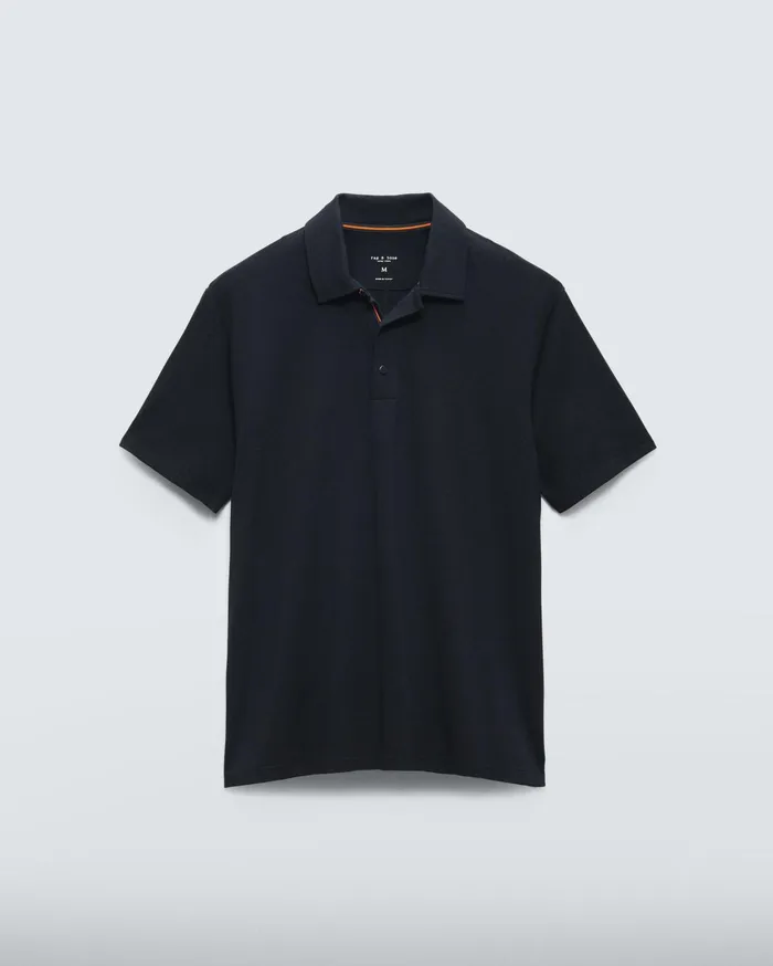 Men Rag and Bone TShirts Pursuit Tech Jersey Polo Black Men Rag and Bone TShirts Pursuit Tech Jersey Polo Black