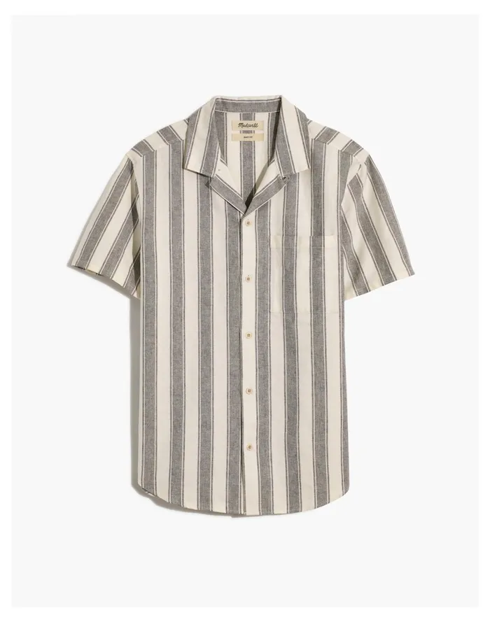 Men Responsible Easy Short Sleeve Shirt In Stripe Capers Madewell Shirts Men Responsible Easy Short Sleeve Shirt In Stripe Capers Madewell Shirts